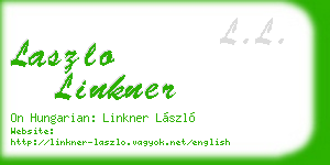 laszlo linkner business card