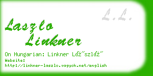 laszlo linkner business card